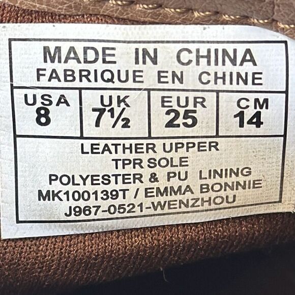 Michael Michael Kors Emma Bonnie Chelsea Brown Boot Size 8 - Picture 6 of 10
